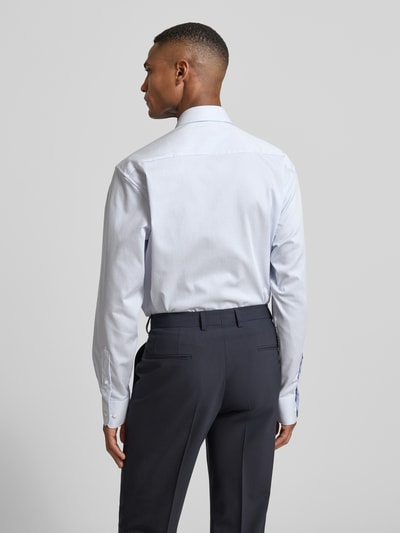 ETERNA Comfort Fit Business-Hemd aus Baumwolle mit Kentkragen Bleu 5