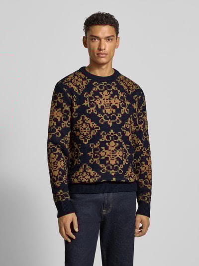 MCNEAL Gebreide pullover met wol Donkerblauw - 4