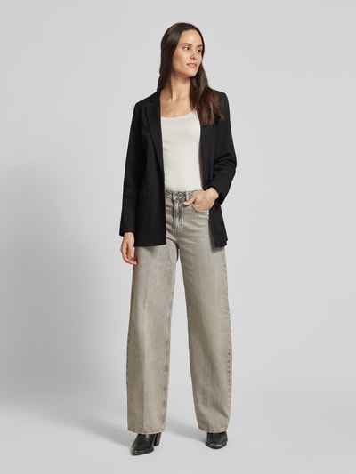 Vero Moda Relaxed Fit Longblazer aus Viskose-Mix Modell 'NILA' Black 1