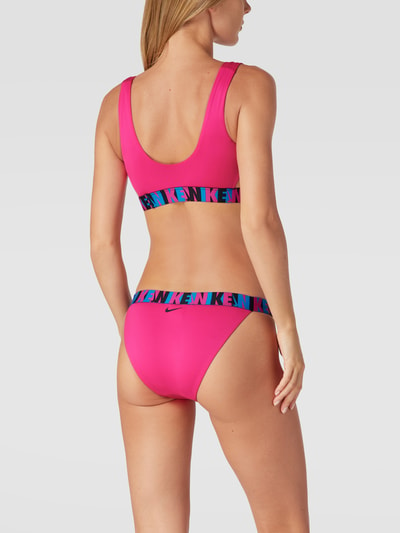 NIKE TRAINING Bikinitop met labelprint Fuchsia - 4