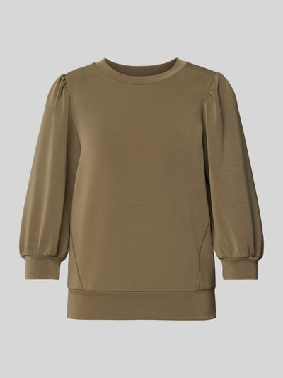 Selected Femme Sweatshirt mit 3/4-Arm Modell 'TENNY' Oliv 2