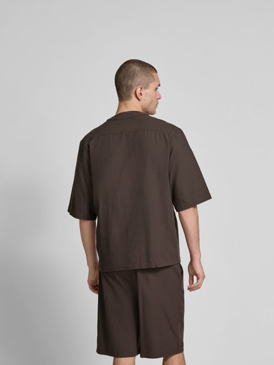 Wood Wood Regular fit vrijetijdsoverhemd in gebreide look Flanel - 5