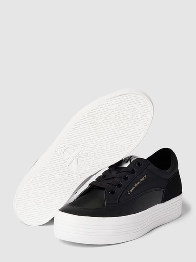 Calvin Klein Jeans Plateau-Sneaker mit Label-Details Schwarz 4