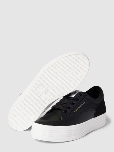 Calvin Klein Jeans Plateausneakers met labeldetails Zwart - 4