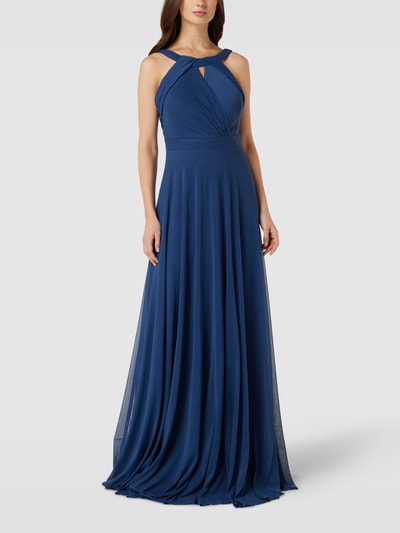 TROYDEN COLLECTION Abendkleid mit Neckholder Bleu 1