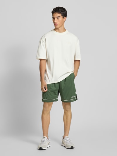 PROHIBITED Korte mesh broek met elastische band Groen - 1