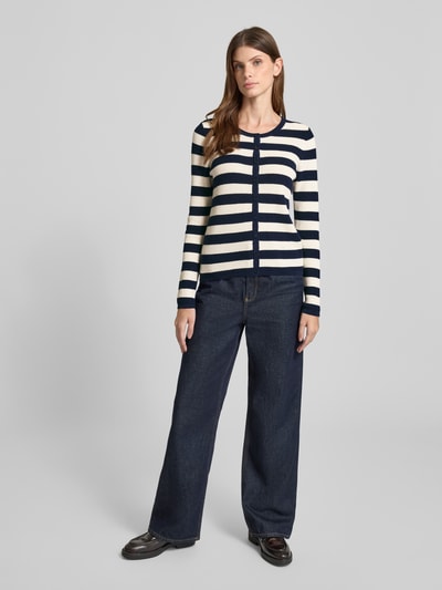 Christian Berg Woman Vest met knoopsluiting Donkerblauw - 1