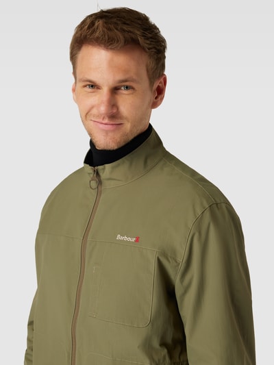 Barbour Jack in effen design met tweewegritssluiting Olijfgroen - 3