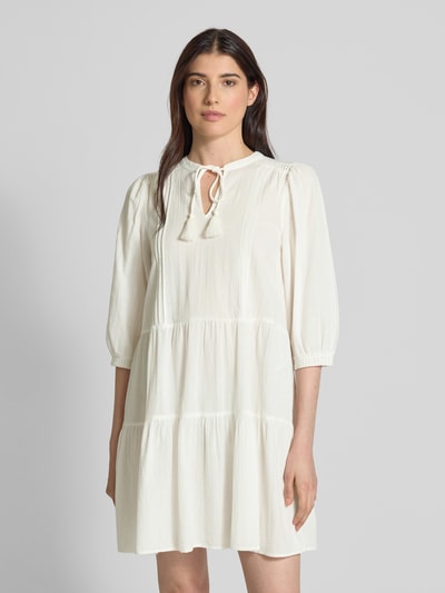 Vero Moda Loose fit tuniekjurk van puur katoen, model 'PRETTY' Wit - 4