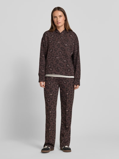 Milano Italy Bluza z kapturem Czekoladowy 1