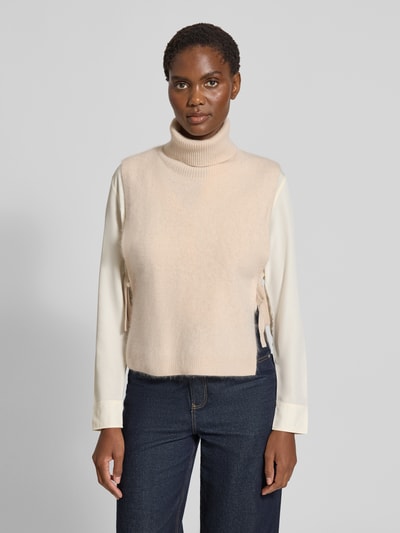 Marella Strickpullunder mit Kaschmir-Anteil und Rollkragen Offwhite 4