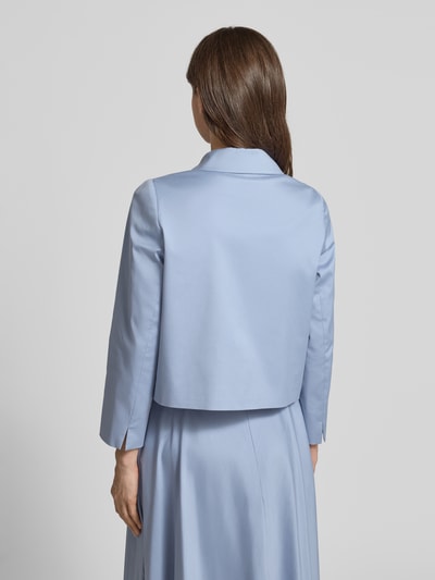 windsor. Blazer mit Knopfleiste und Kentkragen Hellblau Melange 5