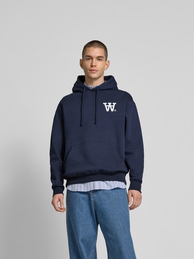 Wood Wood Oversized Hoodie aus Baumwolle Marine 4