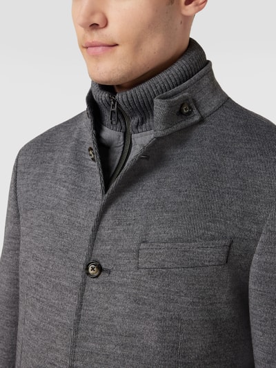 JOOP! Collection Slim Fit Jacke mit herausnehmbarem Kragenfutter Modell 'Hectar' Hellgrau 3