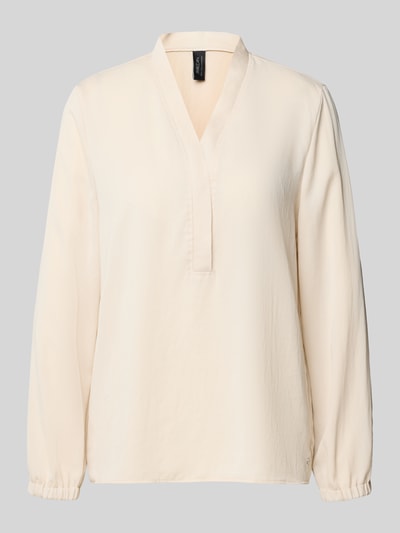 Marc Cain Regular fit blouse met V-hals Zand - 2