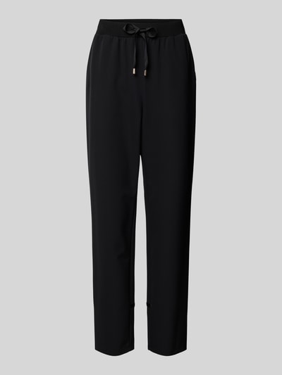 LIU JO SPORT Tapered fit stoffen broek met elastische band Zwart - 2