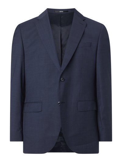 BOSS Regular Fit 2-Knopf-Sakko mit Stretch-Anteil Modell 'Jasper' Blau 1