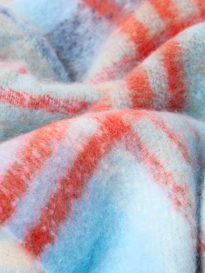 ICHI Sjaal met koordjes, model 'IAELMA' Bleu - 2