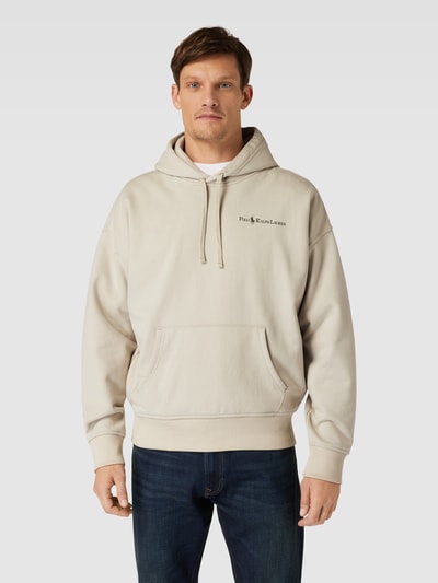 Polo Ralph Lauren Oversized Hoodie in melierter Optik Stein 4