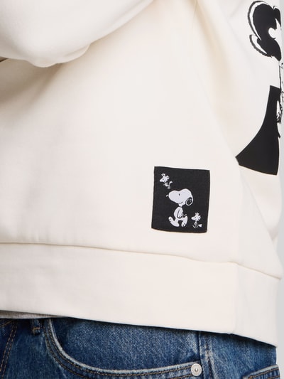 Tom Tailor Denim Relaxed Fit Hoodie aus Baumwoll-Mix mit Peanuts Motiv-Print Offwhite 3