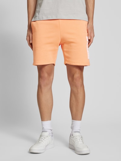 Alpha Industries Sweatshorts met elastische band en tunnelkoord Abrikoos - 4