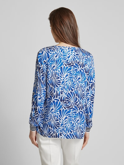 Christian Berg Woman Bluse mit Allover-Print Dunkelblau 5