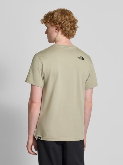 The North Face T-Shirt mit Label-Print Hellgrau 5