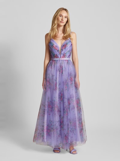 Hey Kyla Abendkleid mit Allover-Muster Mauve 4