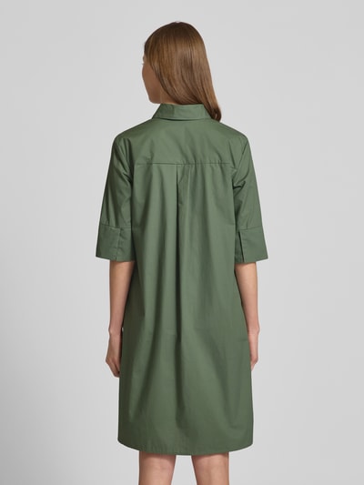 Christian Berg Woman Selection Knielanges Hemdblusenkleid mit 1/2-Arm Oliv 5