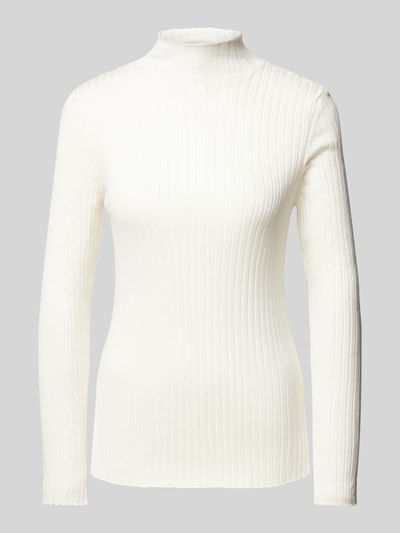 Someday Gebreide pullover met opstaande kraag Ecru - 1