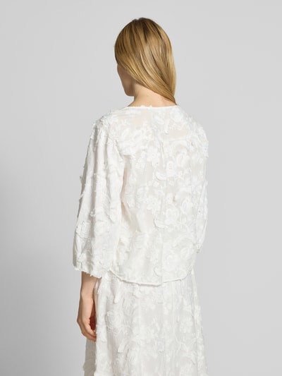Christian Berg Woman Regular fit blouse met 3/4-mouwen Offwhite - 5