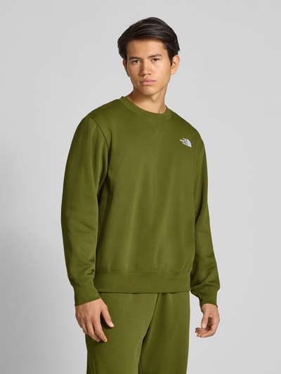 The North Face Sweatshirt met labelstitching Olijfgroen - 4