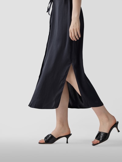 Theory Midikleid mit Knopfleiste Marineblau 6