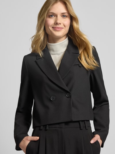 Smith and Soul Cropped Blazer mit Reverskragen Black 3