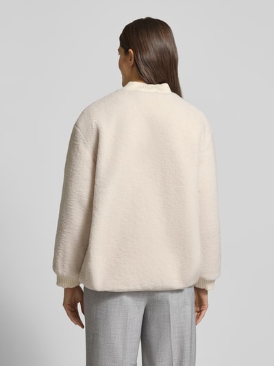 OPUS Fleecejacke mit Knopfleiste Modell 'Hulda' Ecru 5