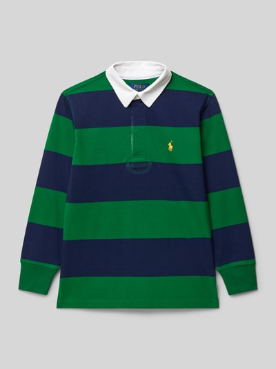 Polo Ralph Lauren Teens Shirt met lange mouwen met polokraag Groen - 1