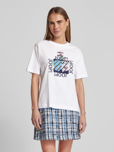 JOOP! T-Shirt mit Paillettenbesatz Modell 'Tomo' Offwhite 4