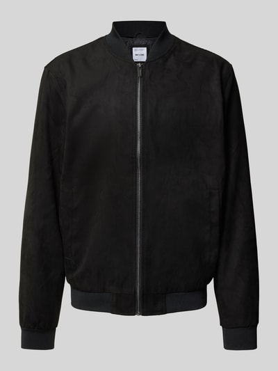 Only & Sons Bomberjacke in Leder-Optik Modell 'LUCAS' Black 2