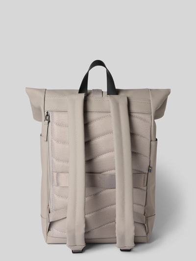 GASTON LUGA Rucksack mit Label-Detail Modell 'RULLEN' Taupe 3