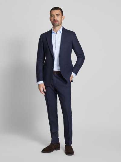 Jake*s Slim Fit Business-Hemd mit extra langen Ärmeln Bleu 1