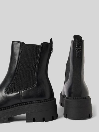 Tamaris Chelsea boots met leerlook Zwart - 2