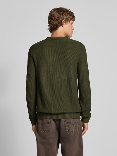 Jack & Jones Strickpullover mit Rundhalsausschnitt Modell 'ROY' Dunkelgruen 5