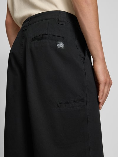 SANTA CRUZ Loose fit korte broek met achterzakken, model 'DILLON' Zwart - 3