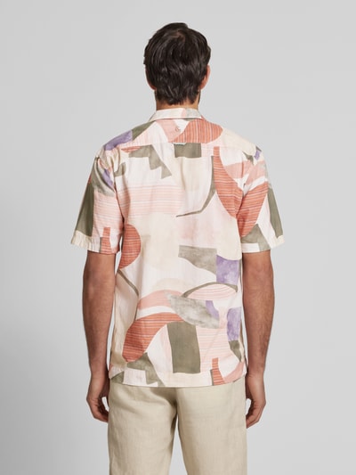 Colours & Sons Regular Fit Freizeithemd mit Reverskragen Apricot 5