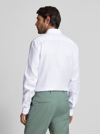 Jake*s Slim Fit Businesshemd mit extra langem Arm Weiss 5