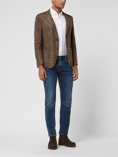 DIGEL Slim Fit 2-Knopf-Sakko mit Woll-Anteil Modell 'Kristo' Mittelbraun 1