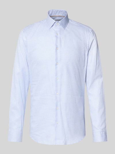 Jake*s Super Slim Fit Businesshemd aus reiner Baumwolle Hellblau 1