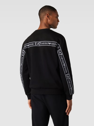 EA7 Emporio Armani Sweatshirt mit Label-Detail Black 5