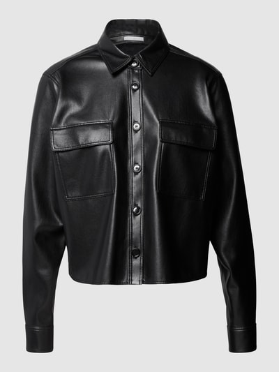 BOSS Jacke in Leder-Optik Modell 'Bapita' Black 2