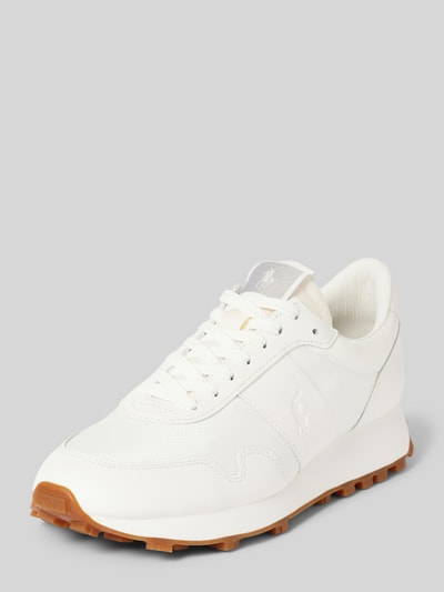 Polo Ralph Lauren Sneaker aus Leder-Mix Modell 'Trail' Weiss 1